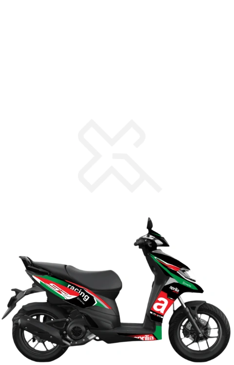Italian Edition Full Body Sticker Compatible with Aprilia SR 160/175 | Made in Premium Gloss Vinyl with FPF (Fade Protection Film), Waterproof, Precut Sticker, Pack of 1 Compatible with Both Side